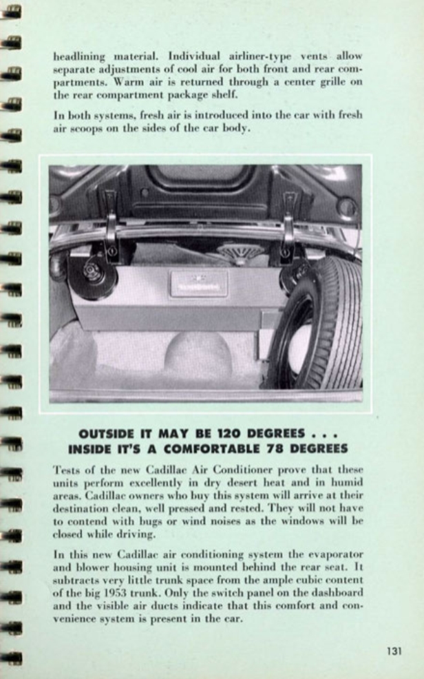 1953 Cadillac Salesmans Data Book Page 97